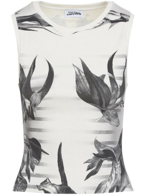 Jean Paul Gaultier floral-print top - White - zdjęcie produktu nr 1