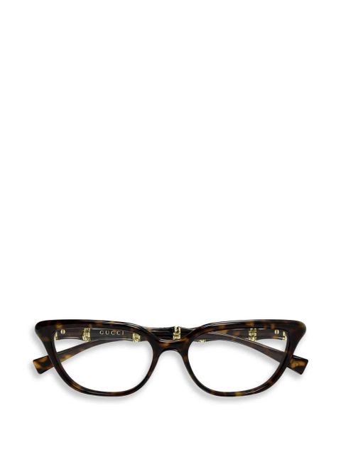 Gucci Eyewear cat-eye glasses - Brown - zdjęcie produktu nr 1