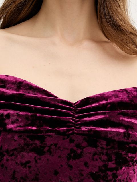 Guess sukienka kolor bordowy mini dopasowana W6PK1M KJ170