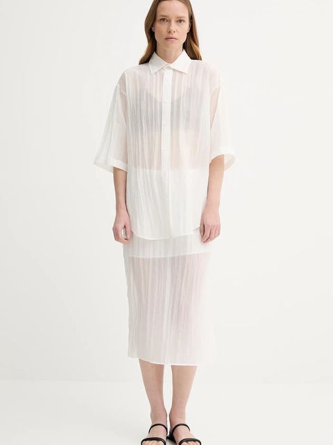 Filippa K spódnica kolor biały midi prosta 31762.FK