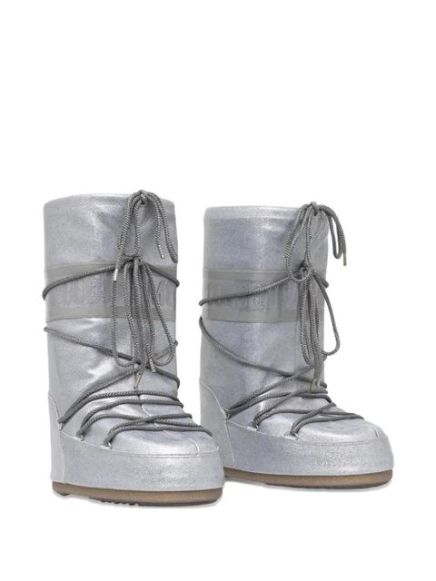 Moon Boot lace-up snow boots - Silver