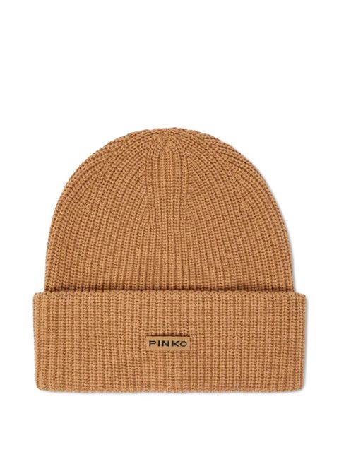 PINKO ribbed beanie - Neutrals - zdjęcie produktu nr 1