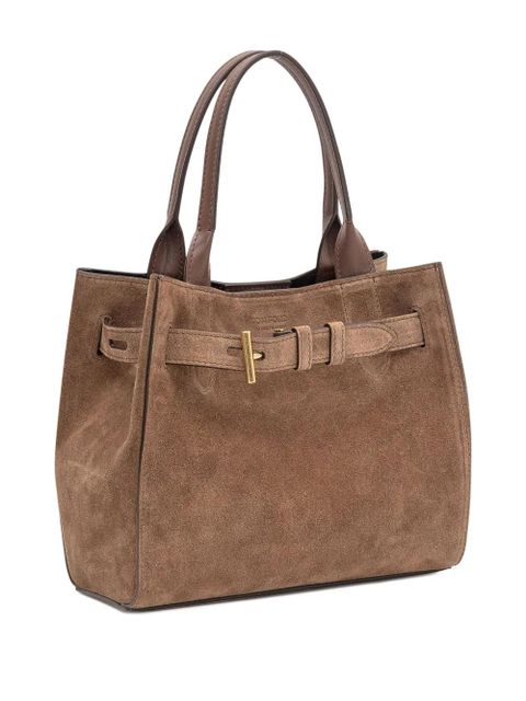 TOM FORD Audrey suede tote bag - Brown