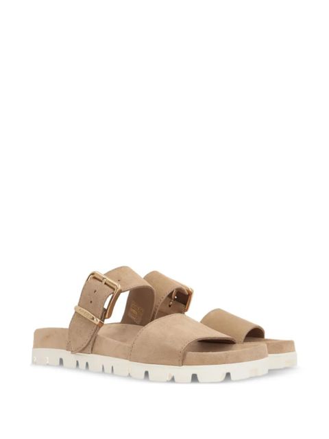Miu Miu buckled-strap suede sandals - Neutrals