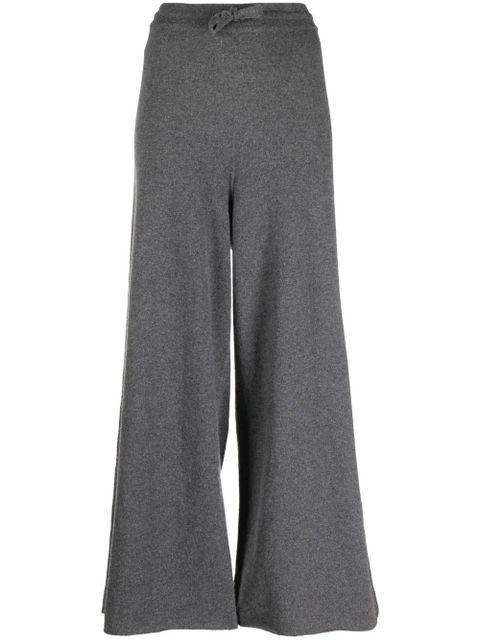 Jil Sander drawstring-waist cashmere trousers - Grey - zdjęcie produktu nr 1
