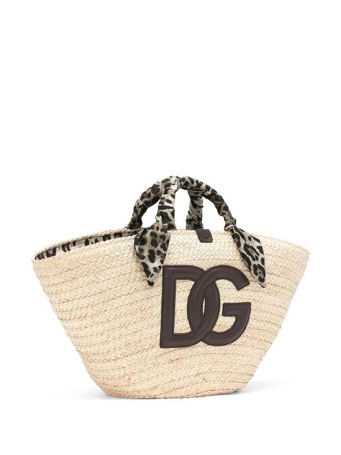 Dolce & Gabbana medium Kendra logo-patch tote bag - Neutrals