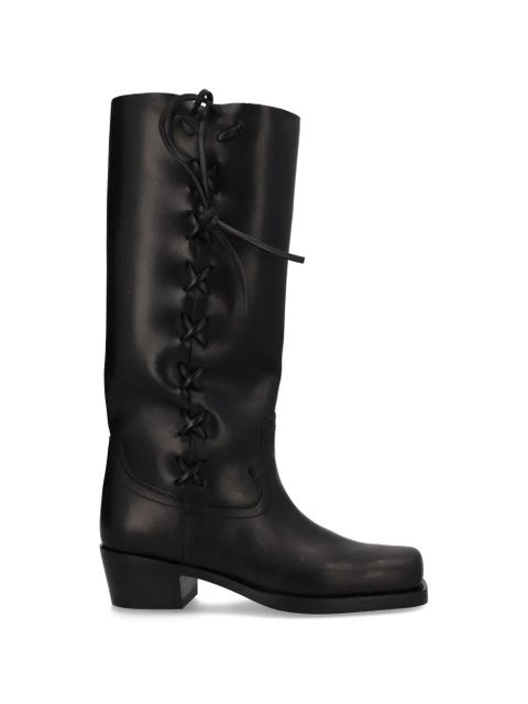 Paris Texas Roxanne leather knee-high boot - Black - zdjęcie produktu nr 1