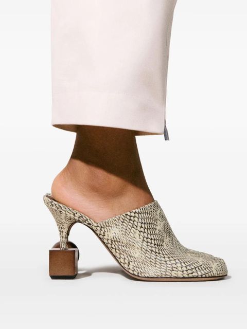 Jacquemus 100mm Les Bisou mules - Neutrals
