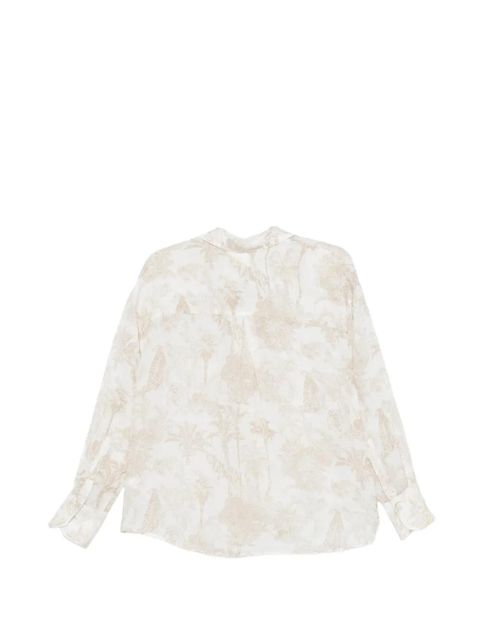 MC2 Saint Barth animal-print long-sleeve shirt - White - zdjęcie produktu nr 2