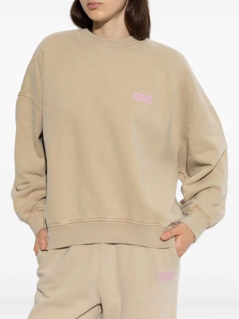American Vintage Plizzy crew-neck sweatshirt - Neutrals