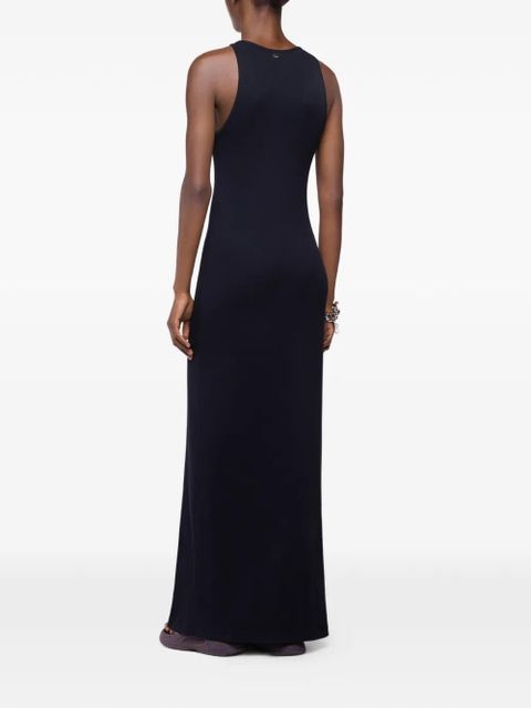 Rabanne embroidered-palm-tree maxi dress - Black