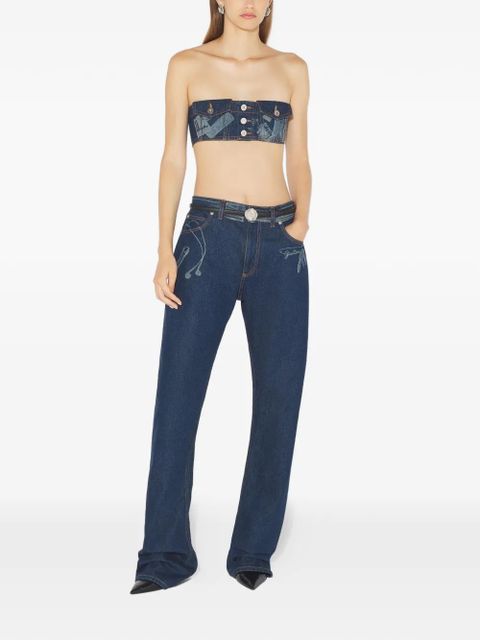 Jean Paul Gaultier Trompe L'oeil printed top - Blue - zdjęcie produktu nr 2