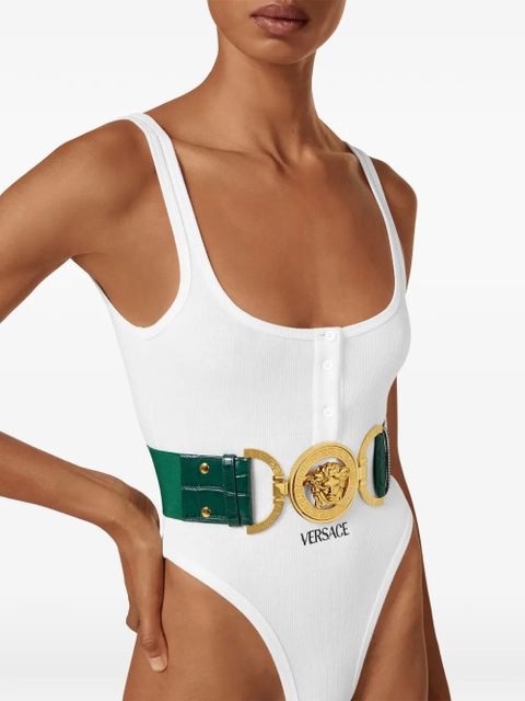 Versace Medusa buckle belt - Green