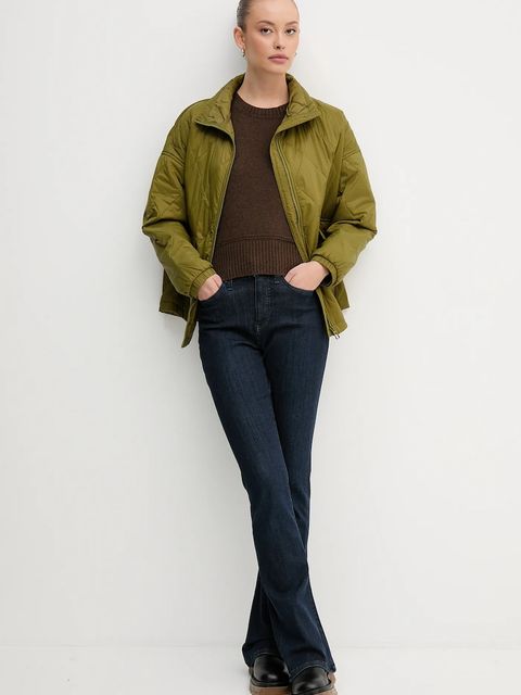 United Colors of Benetton sweter z dodatkiem wełny damski kolor brązowy 1244D10BC - zdjęcie produktu nr 2