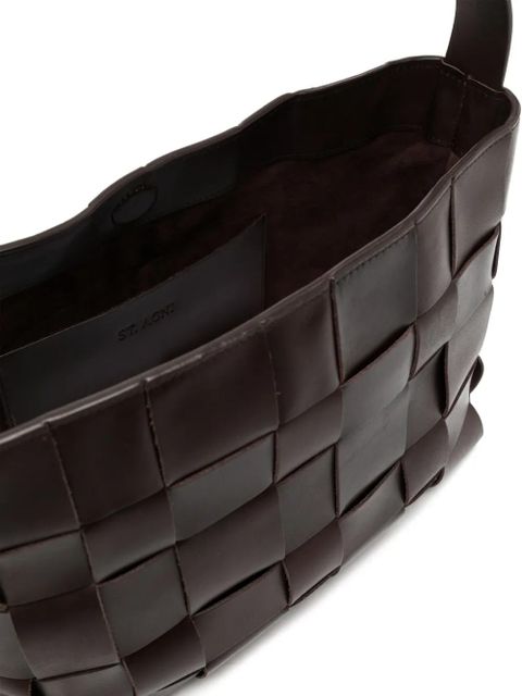 St. Agni woven mini shoulder bag - Brown