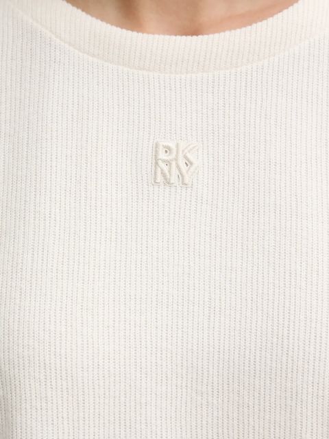 Dkny t-shirt damski kolor beżowy DJ6T1671