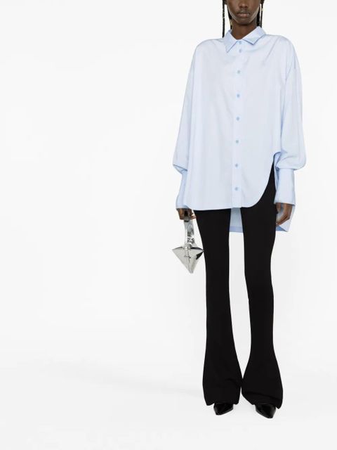 The Attico Diana long-sleeve shirt - Blue