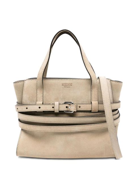 Moschino Tie Me belted tote bag - Neutrals - zdjęcie produktu nr 1