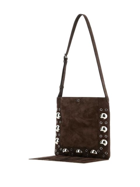 Valentino Garavani Nellcôte suede shoulder bag - Brown - zdjęcie produktu nr 2