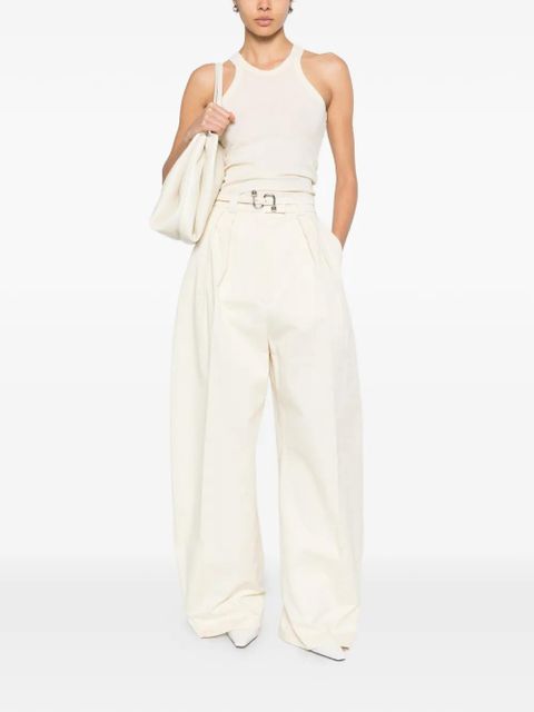 Sportmax Idoneo belt pleated pallazo pants - Neutrals - zdjęcie produktu nr 2