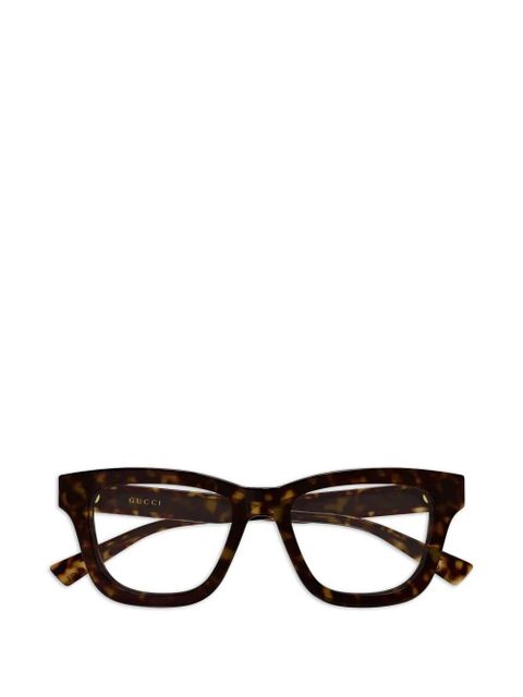 Gucci Eyewear square-frame glasses - Brown - zdjęcie produktu nr 1