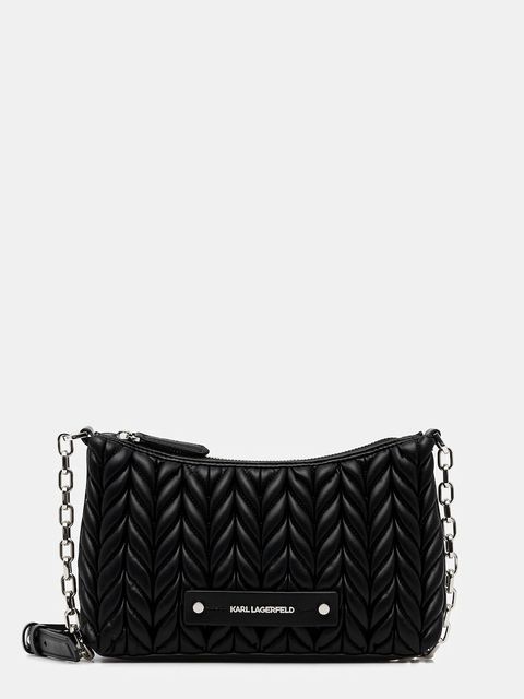 Karl Lagerfeld torebka K/WEAVE kolor czarny B1W30082 - zdjęcie produktu nr 1