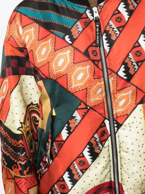 ETRO patchwork reversible bomber jacket - Orange - zdjęcie produktu nr 2