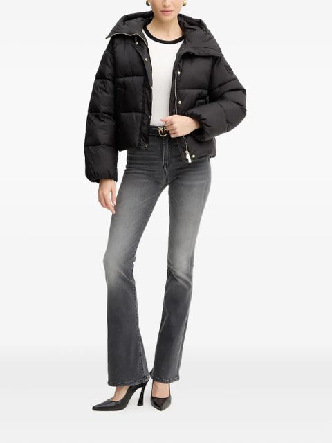 PINKO buttoned hooded jacket - Black