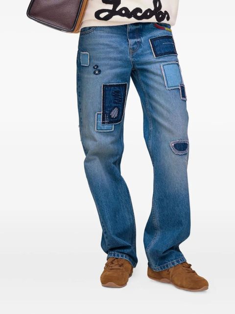 Marc Jacobs patchwork five-pocket jeans - Blue