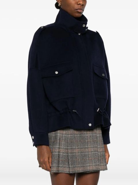 PINKO flap-pocket button-fastening jacket - Blue