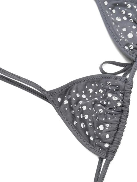 Gimaguas Gaia crystal-embellished bikini top - Grey - zdjęcie produktu nr 2