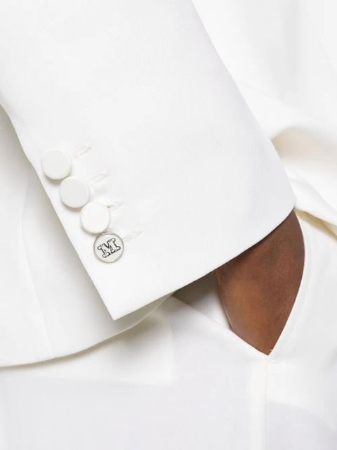 Max Mara shawl-collar blazer - White