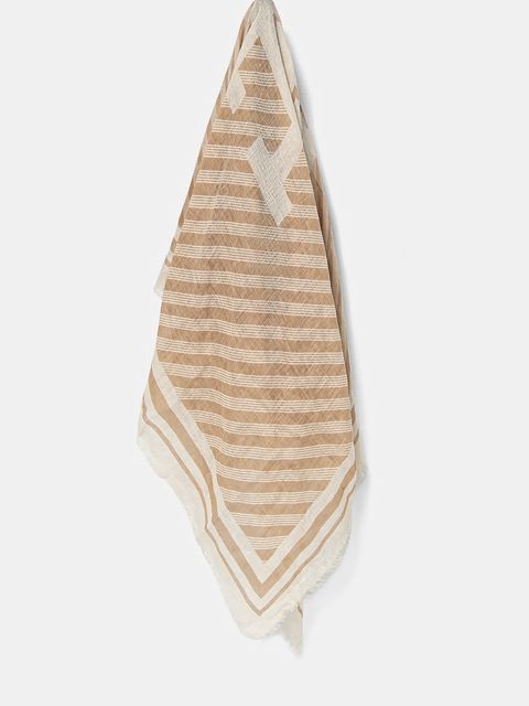 Tommy Hilfiger chusta lniana - zdjęcie produktu nr 1