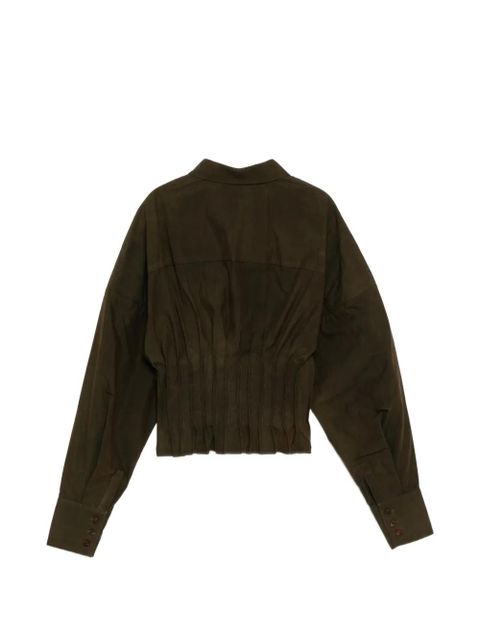 SHUSHU/TONG waist-defining shirt - Green - zdjęcie produktu nr 2