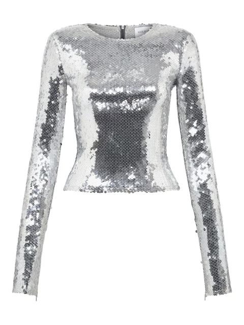 16Arlington Loida sequinned T-shirt - Grey - zdjęcie produktu nr 1