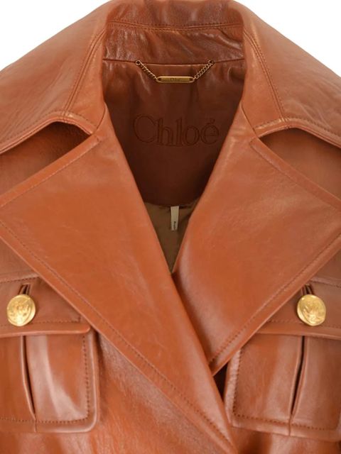Chloé double-breasted jacket - Brown