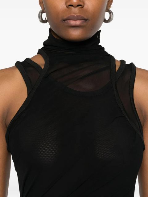 Coperni mesh maxi dress - Black