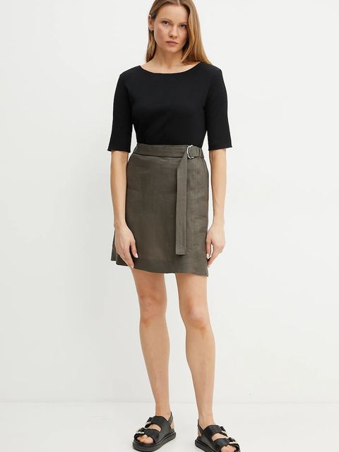 MM by Max Mara spódnica lniana - zdjęcie produktu nr 1