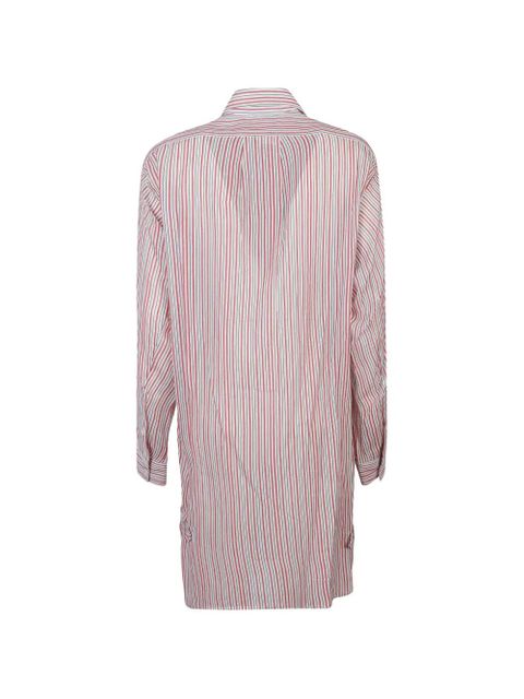 MARANT ÉTOILE striped chest-pocket dress - White - zdjęcie produktu nr 2