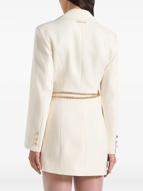 Manière De Voir Zara double-breasted chain blazer dress - Neutrals