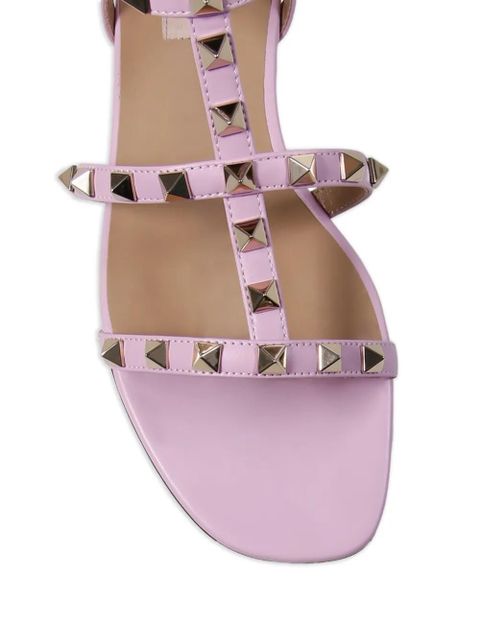 Valentino Garavani rockstud-embellished flat sandals - Pink