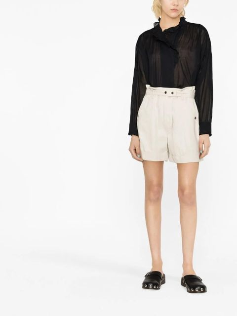 MARANT ÉTOILE Pamias ruffled blouse - Black - zdjęcie produktu nr 2