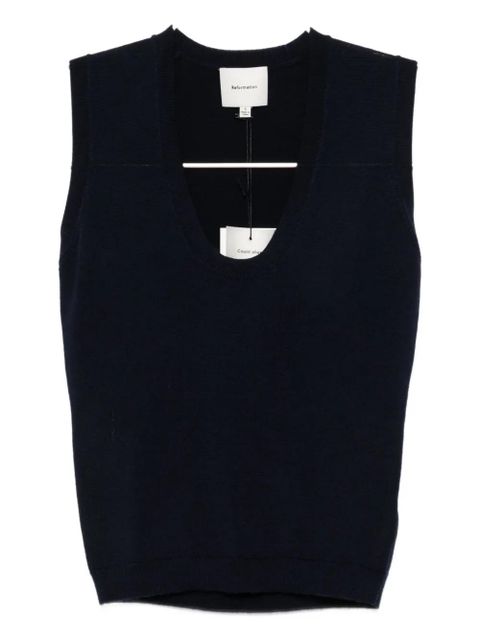 Reformation Marta tank top - NVY - zdjęcie produktu nr 1