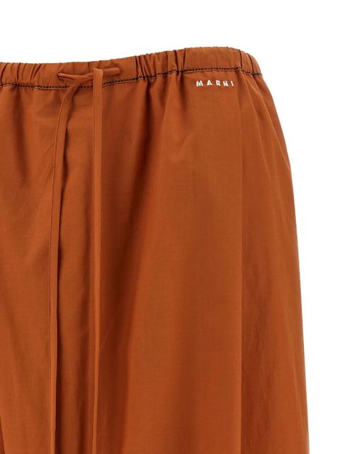 Marni poplin trousers - Orange
