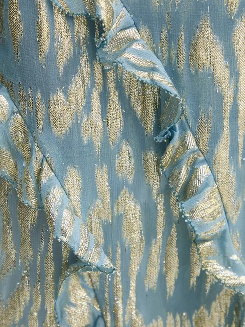 Never Fully Dressed sukienka Lottie kolor niebieski maxi rozkloszowana NFDDR1778