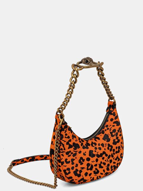 Kurt Geiger London torebka skórzana kolor pomarańczowy 4354691019