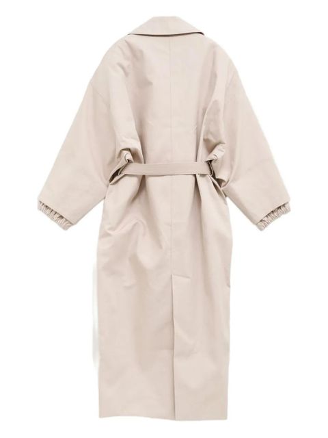 Jacquemus belted cuffed trench coat - White - zdjęcie produktu nr 2