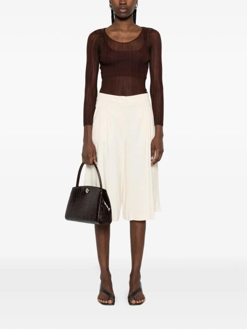 TWINSET pleated shorts - Neutrals - zdjęcie produktu nr 2