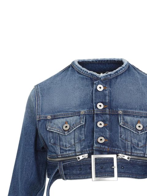 Jean Paul Gaultier cropped denim jacket - Blue - zdjęcie produktu nr 2