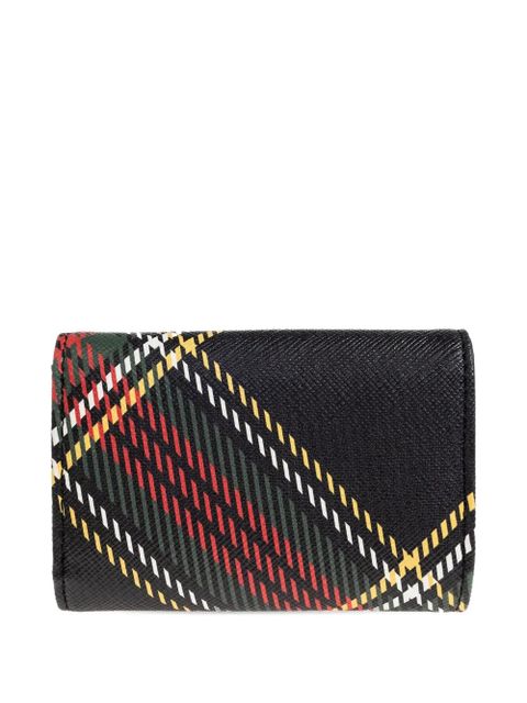 Vivienne Westwood orb-embellished plaid wallet - Black
